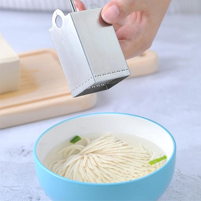 Stainless Steel Tofu Knife Cutter Shredding Press Mold For Fried Tofu Yudofu - Image 3